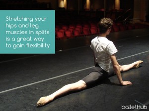 stretching splits in ballet