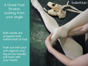 a great foot stretch for dancers