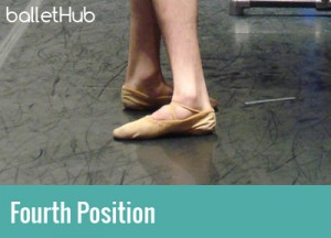 five basic positions of classical ballet fourth position of the feet