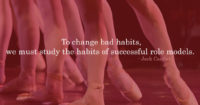 To change bad habits…